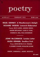 February 1954 Poetry Magazine cover