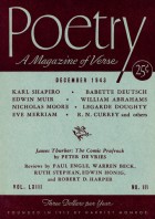 December 1943 Poetry Magazine cover