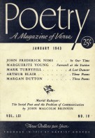 January 1943 Poetry Magazine cover