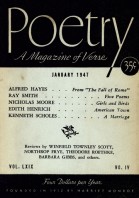 January 1947 Poetry Magazine cover