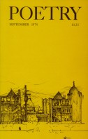 September 1974 Poetry Magazine cover