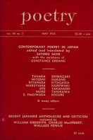 May 1956 Poetry Magazine cover