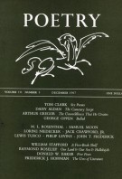 December 1967 Poetry Magazine cover