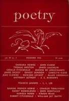 December 1956 Poetry Magazine cover