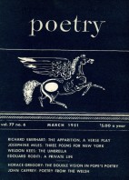 March 1951 Poetry Magazine cover
