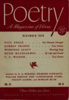December 1939 Poetry Magazine cover