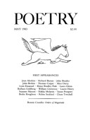 May 1983 Poetry Magazine cover
