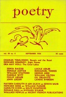 September 1956 Poetry Magazine cover