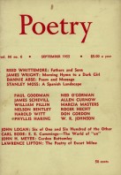 September 1955 Poetry Magazine cover