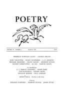 March 1969 Poetry Magazine cover