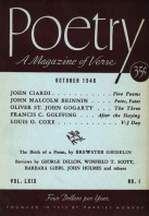 October 1946 Poetry Magazine cover