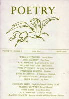 June 1963 Poetry Magazine cover
