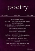 May 1953 Poetry Magazine cover