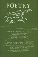 December 1964 Poetry Magazine cover