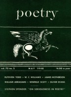 May 1948 Poetry Magazine cover