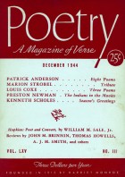 December 1944 Poetry Magazine cover