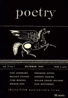 October 1947 Poetry Magazine cover