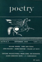 September 1949 Poetry Magazine cover