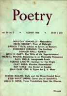 August 1955 Poetry Magazine cover