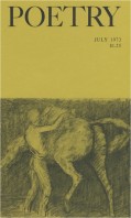 July 1973 Poetry Magazine cover