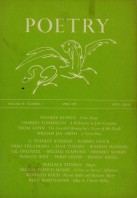 April 1957 Poetry Magazine cover