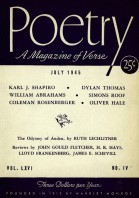 July 1945 Poetry Magazine cover