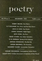 December 1951 Poetry Magazine cover