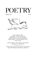 April 1982 Poetry Magazine cover