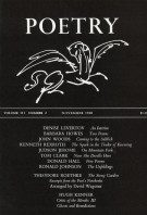 November 1968 Poetry Magazine cover