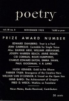 November 1952 Poetry Magazine cover