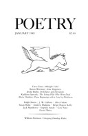 January 1983 Poetry Magazine cover