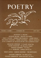 November 1958 Poetry Magazine cover