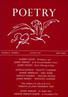 August 1958 Poetry Magazine cover