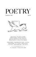 March 1983 Poetry Magazine cover