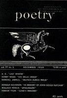 December 1950 Poetry Magazine cover