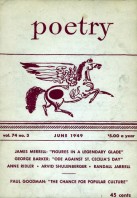 June 1949 Poetry Magazine cover