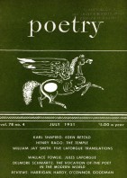 July 1951 Poetry Magazine cover