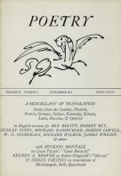 September 1961 Poetry Magazine cover