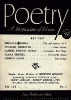 May 1947 Poetry Magazine cover