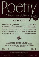 December 1940 Poetry Magazine cover