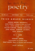 November 1953 Poetry Magazine cover