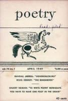 April 1949 Poetry Magazine cover