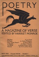 May 1931 Poetry Magazine cover
