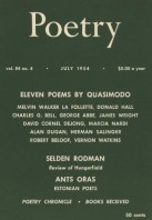 July 1954 Poetry Magazine cover