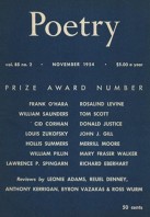 November 1954 Poetry Magazine cover