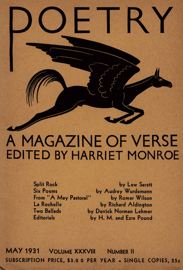 June 1931 Poetry Magazine cover