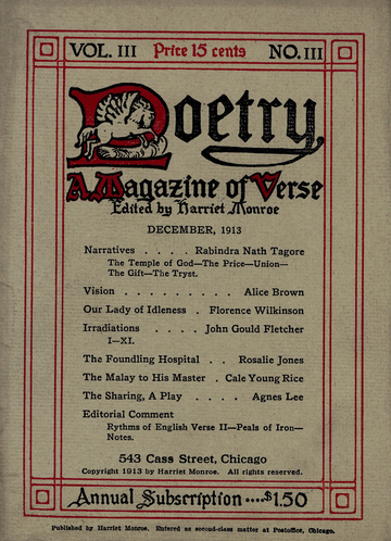 December 1913 Poetry Magazine Poetry Foundation December 1913 Poetry Magazine Poetry Foundation