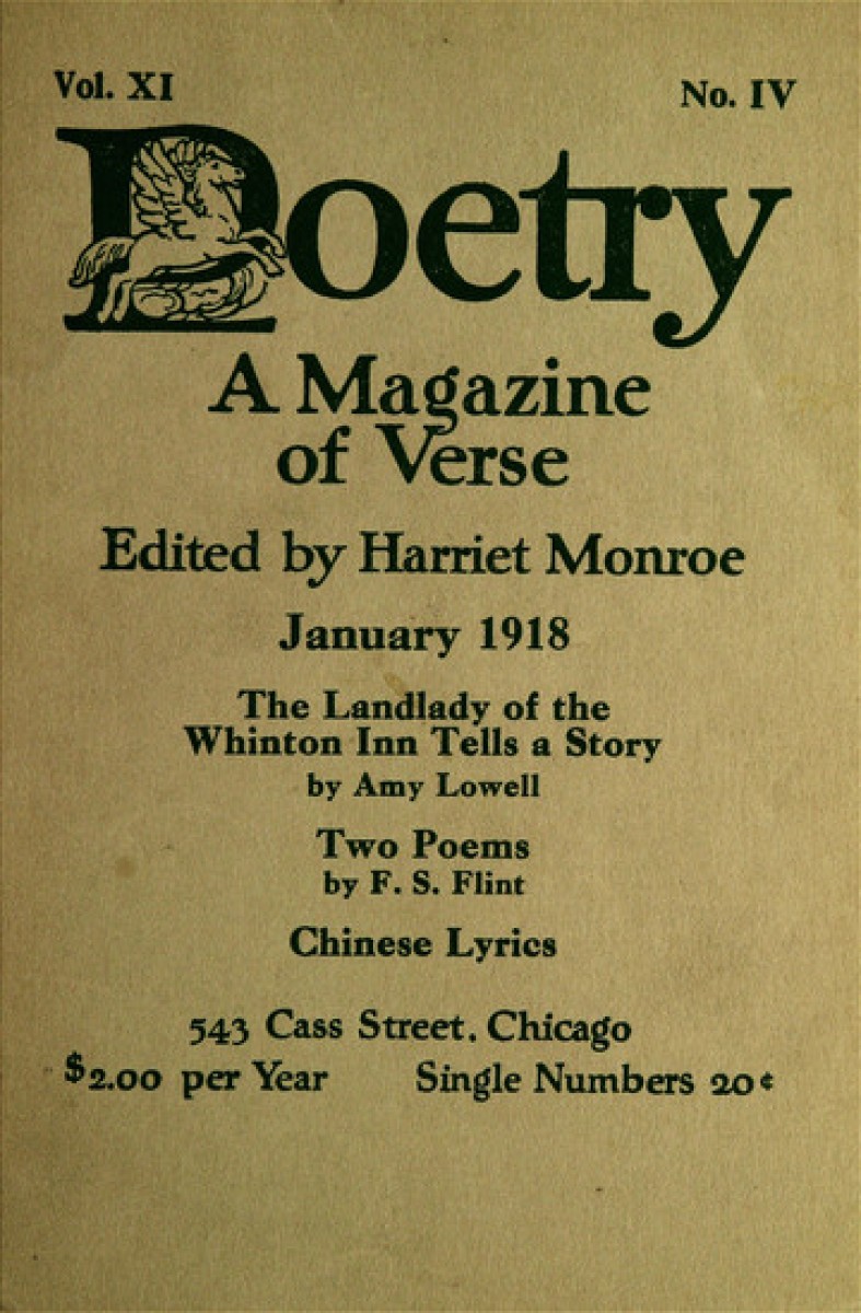 January 1918 Poetry Magazine Poetry Foundation