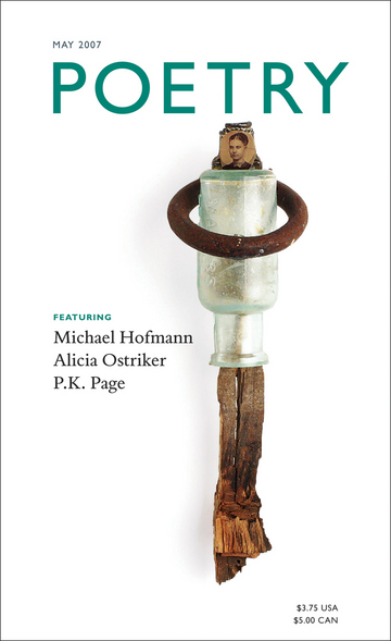 May 2007 Poetry Magazine cover