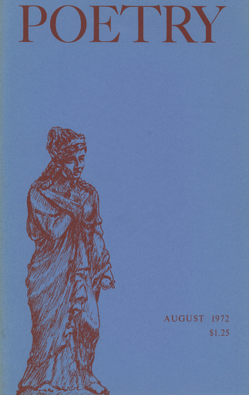 August 1972 Poetry Magazine cover